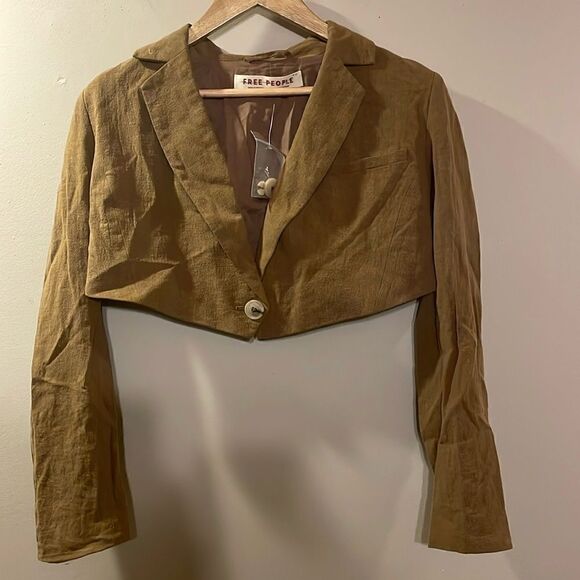 Free People Cropped Blazer - Picture 1 of 11